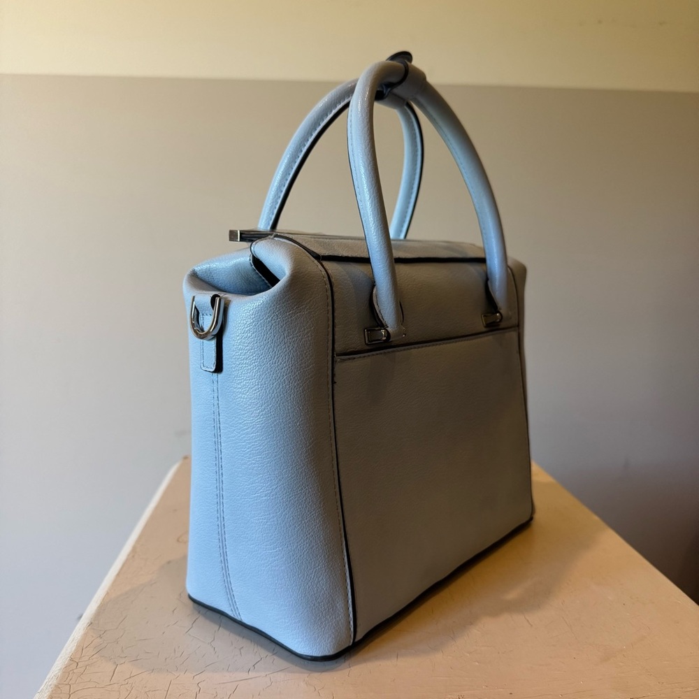 Calvin Klein Perry Organizational Dome Light Blue Satchel. Like New